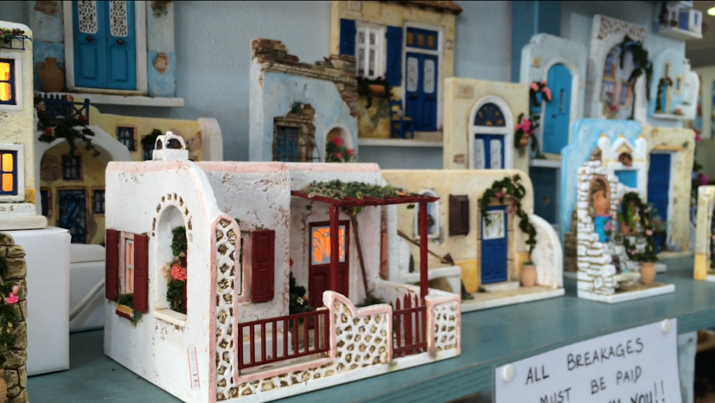 exclusive miniatures of Santorini houses